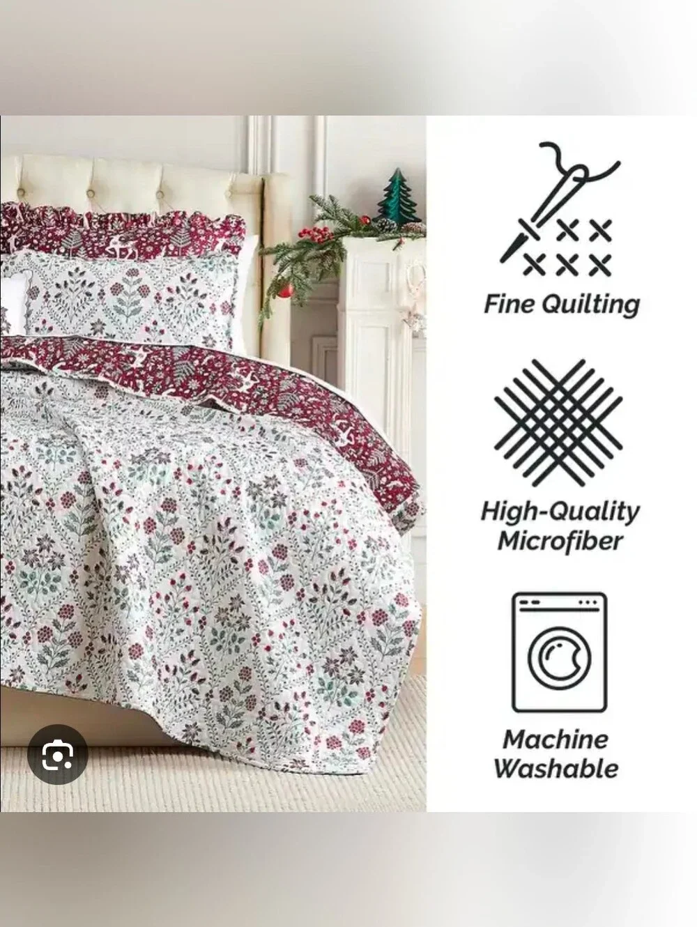Holiday Harmony Set ○ Quilt & 2 Shams King/Cali King